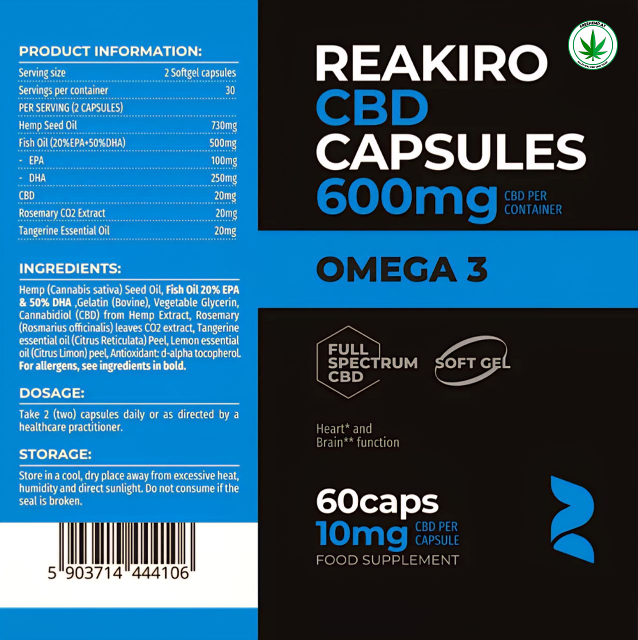 Omega3 CBD Kapsel 600mg/60St Omega3 CBD Kapsel 600mg/60St