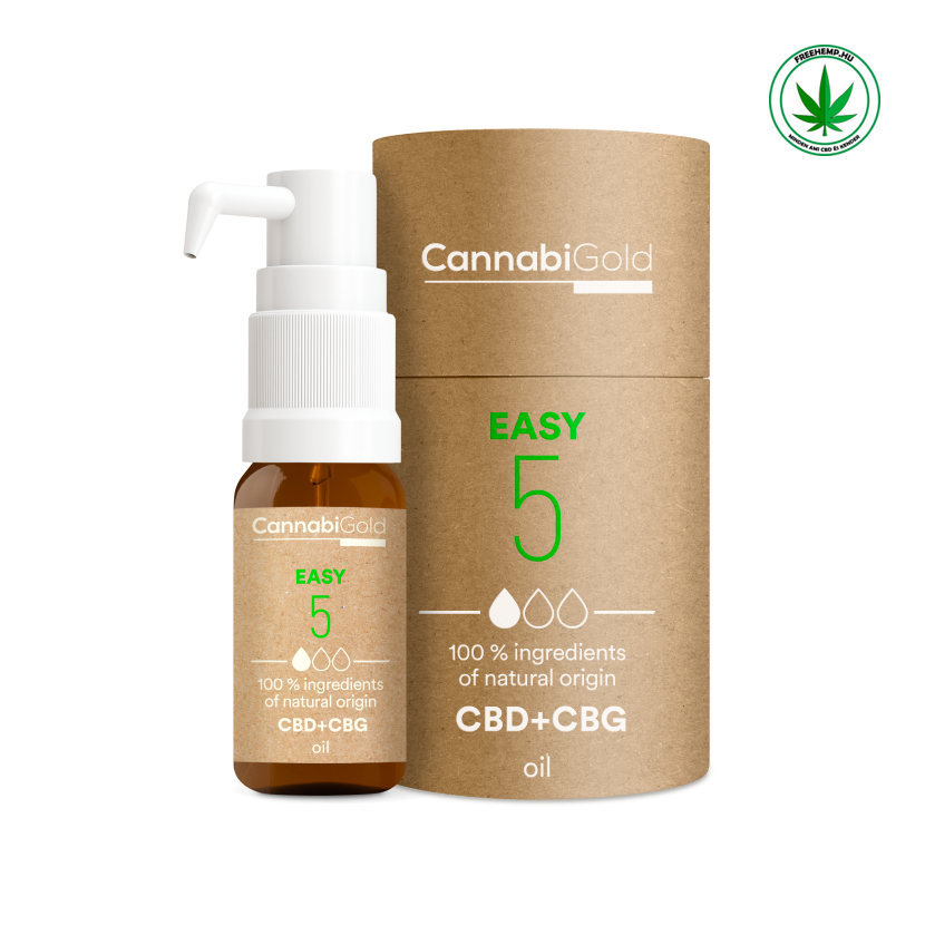 CannabiGold CBD Öl Easy 5 % (4,5 % CBD, 0,5 % CBG) 600 mg