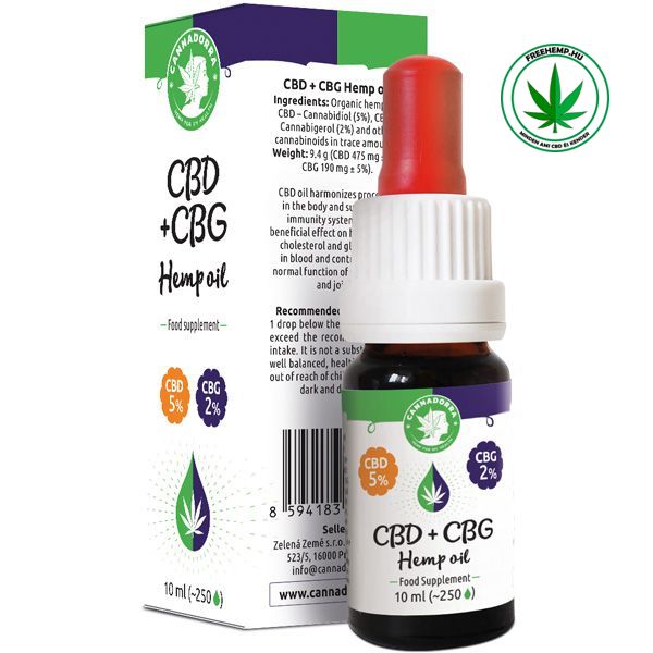 Cannadorra 5%CBD+2%CBG Öl