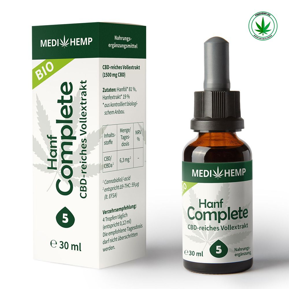 MediHemp Bio Hanf Complete 5% 1500mg CBD Öl