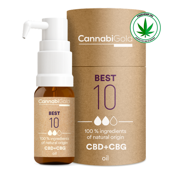 CannabiGold CBD Öl Easy 10 % (9 % CBD, 1 % CBG) 1200 mg