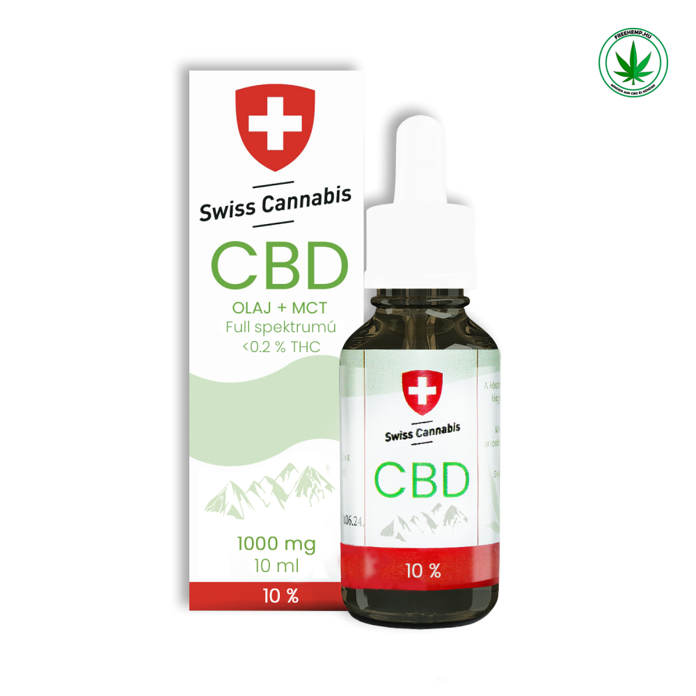 Swiss Cannabis Full Spektrum CBD Öl 10% 1000mg+MCT Öl