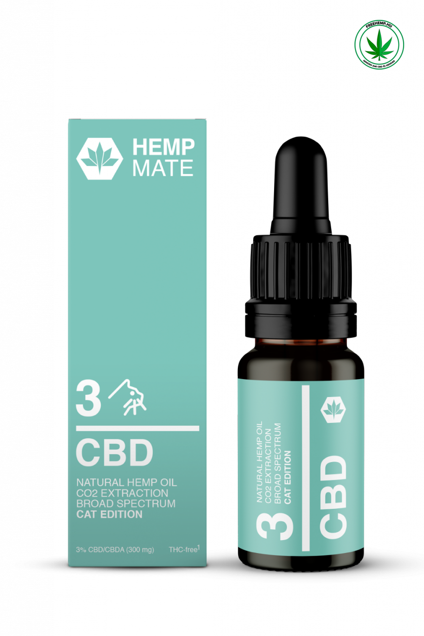 CBD-Öl für Katzen Hempmate THC frei 3%