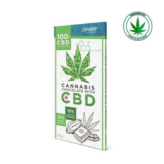 Euphoria 100mg CBD Milchschokolade mit Hanfsamen