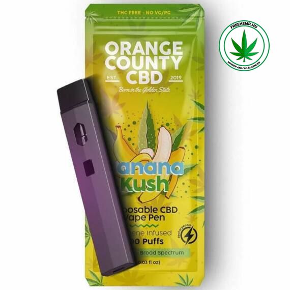 CBD Vape Pen (Puff Bar) 600mg CBD Banana Kush Geschmack 