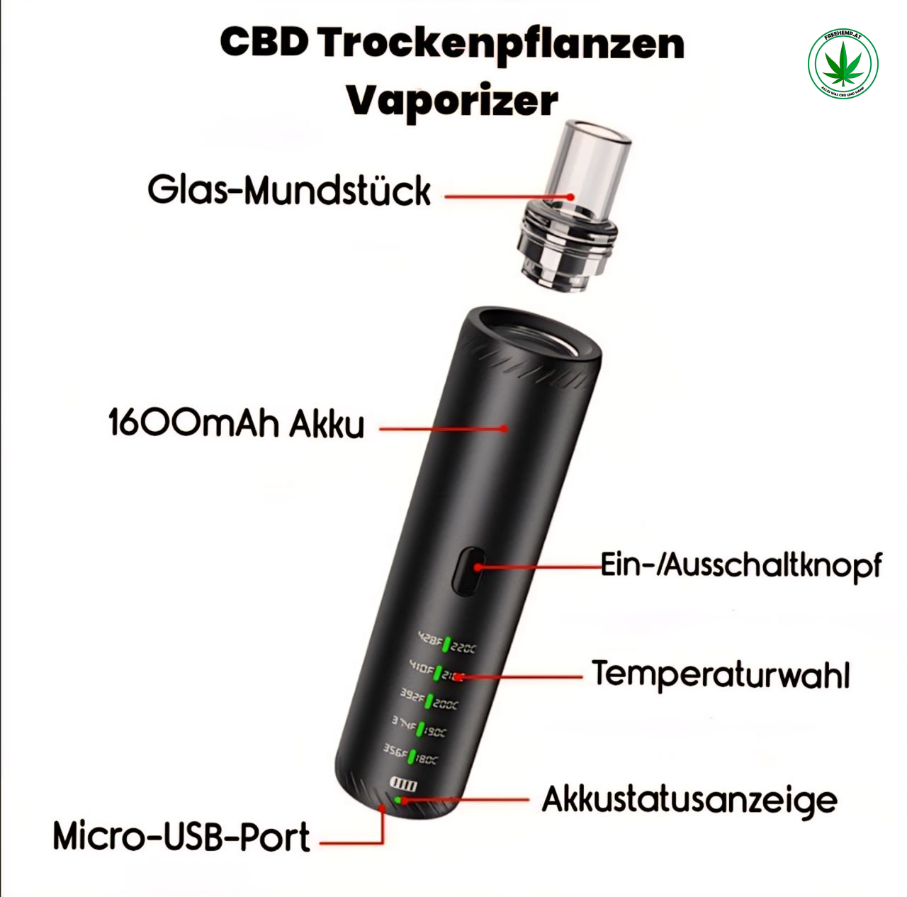 Vaporizer für Kräuter „Professional" Vaporizer für Kräuter „Professional"
