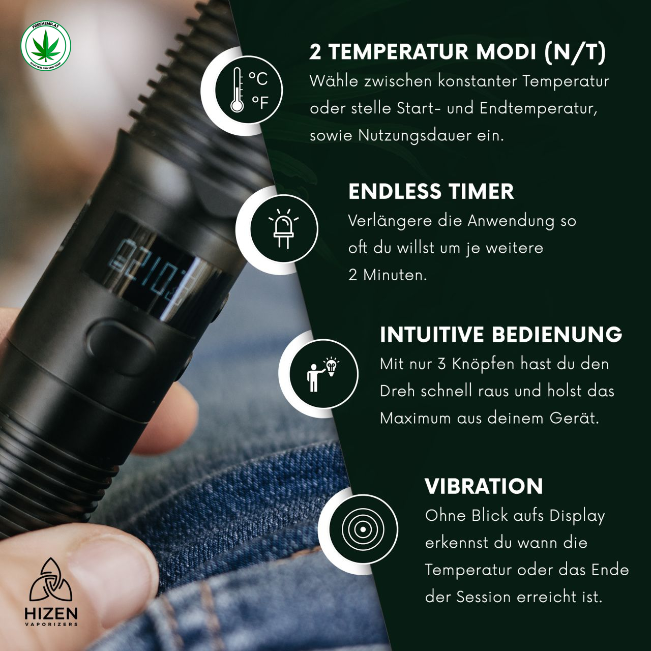 Hizen Stilus Pro Konduktion vaporizer