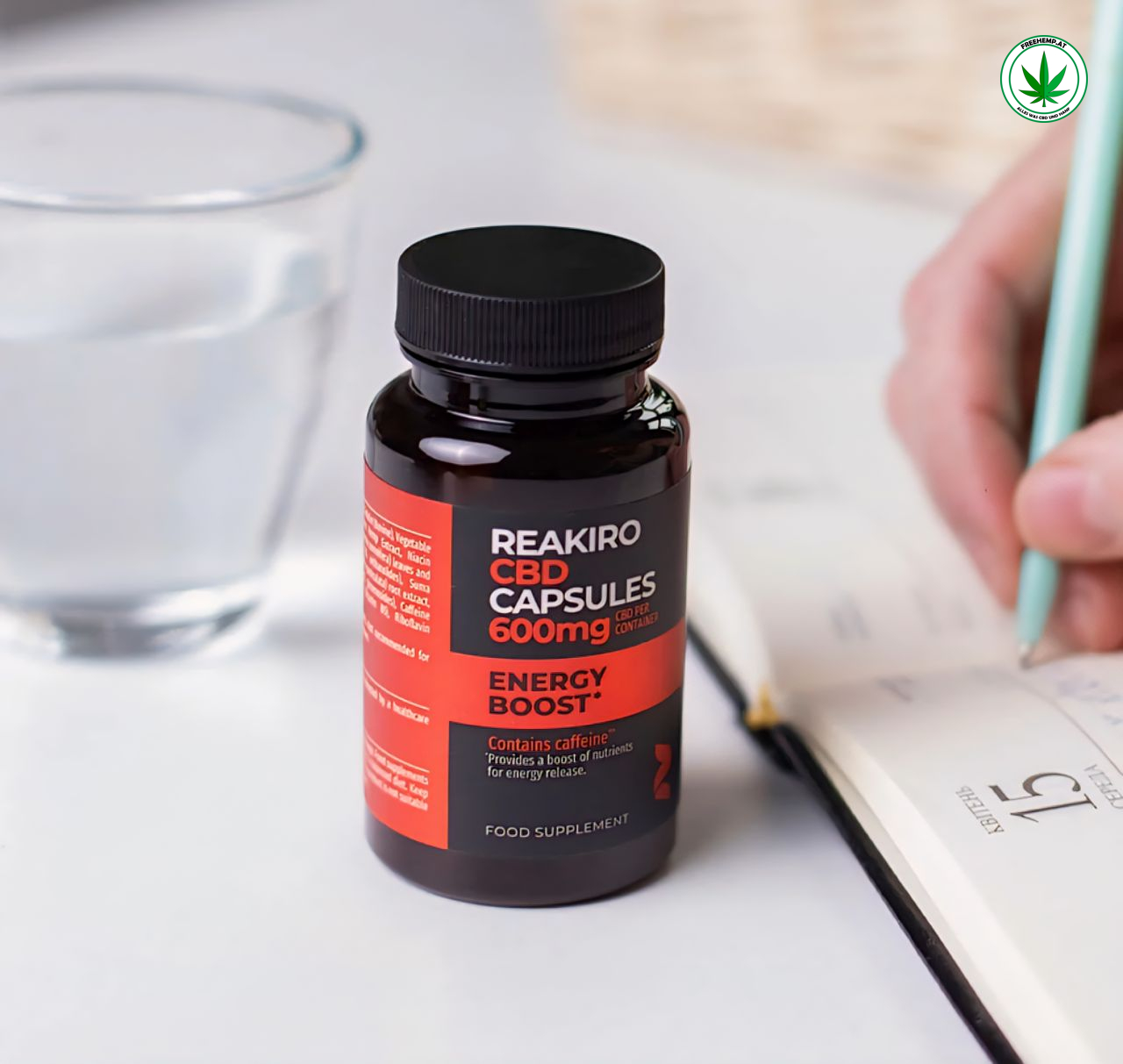 CBD Energy-Boost Kapseln mit Koffein