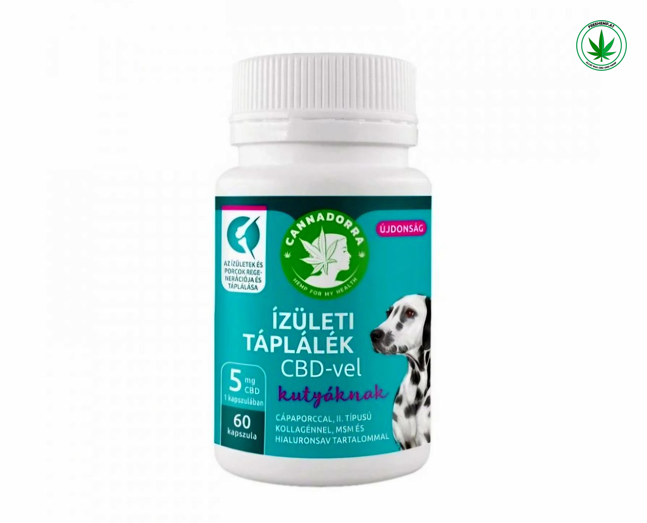 CBD Gelenkkapseln für Hunde mit Kollagen – 5 mg CBD (60 Kapseln) CBD Gelenkkapseln für Hunde mit Kollagen – 5 mg CBD (60 Kapseln)