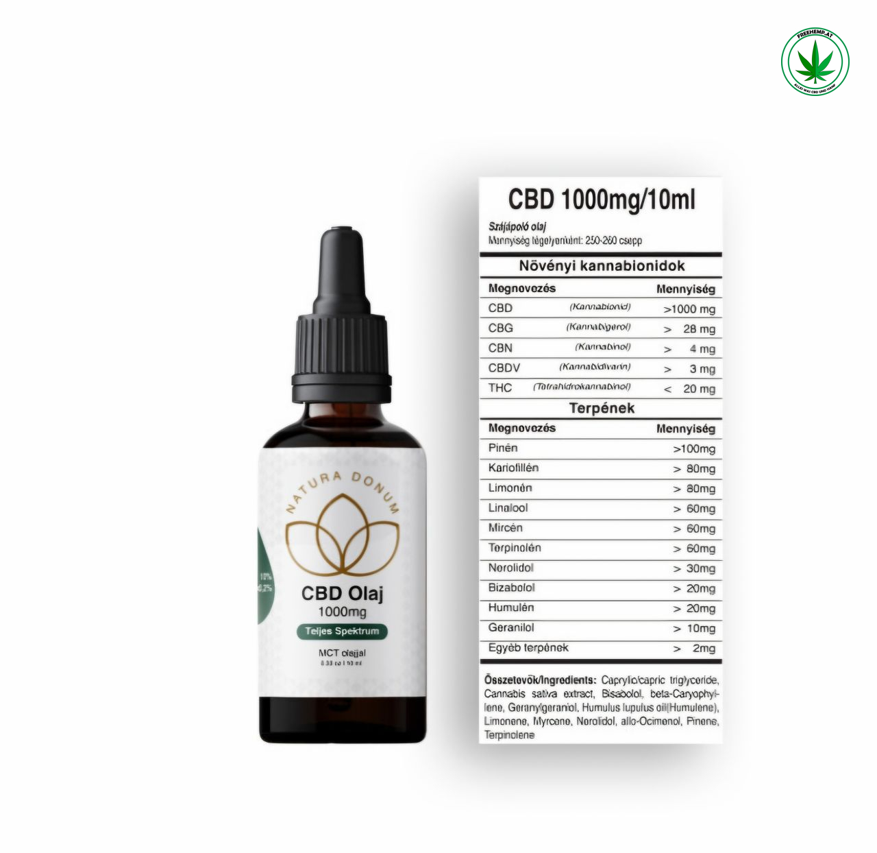 CBD Öl 10% – 1000 mg – Vollspektrum | Natura Donum CBD Öl 10% – 1000 mg – Vollspektrum | Natura Donum