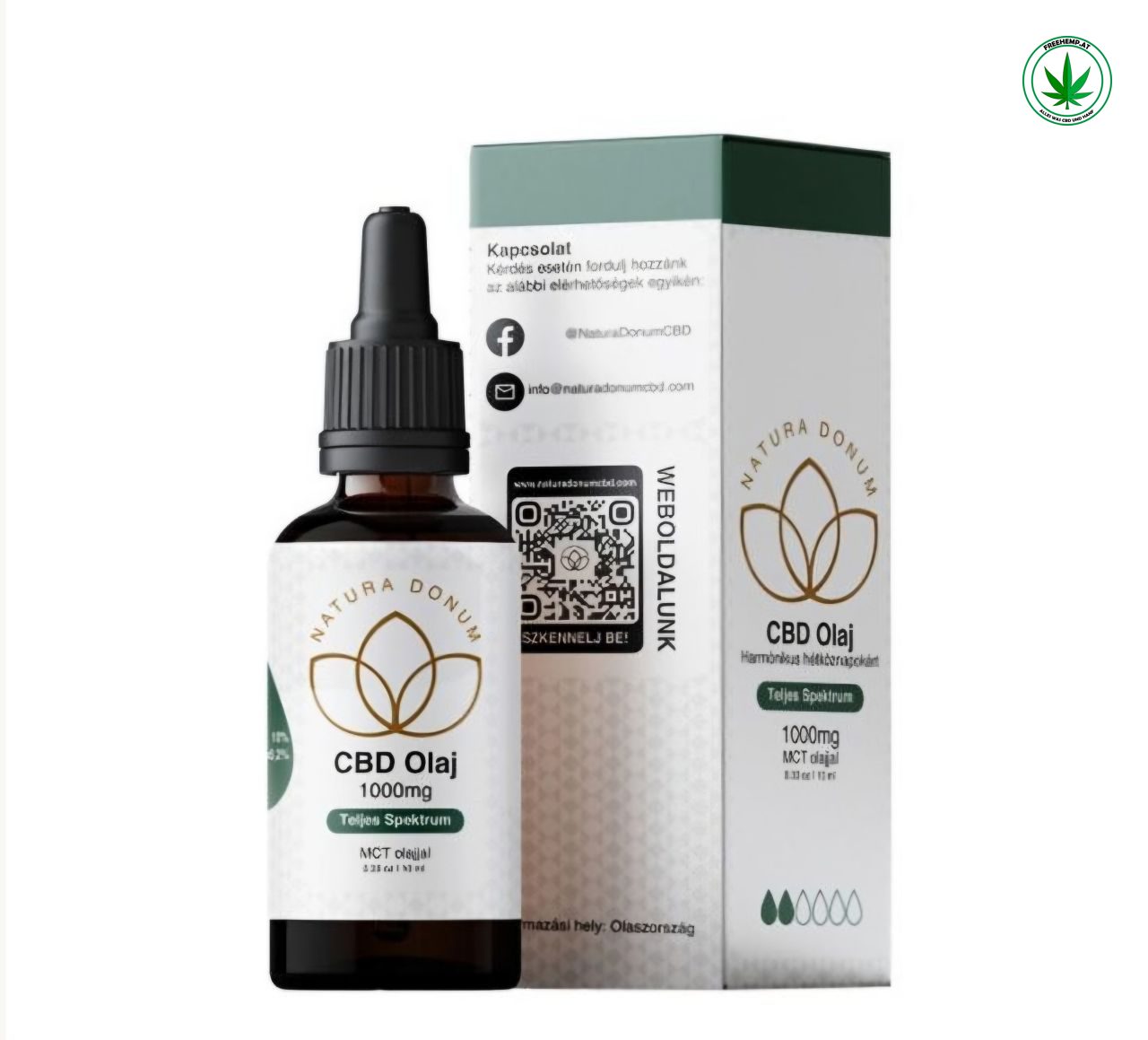 CBD Öl 10% – 1000 mg – Vollspektrum | Natura Donum