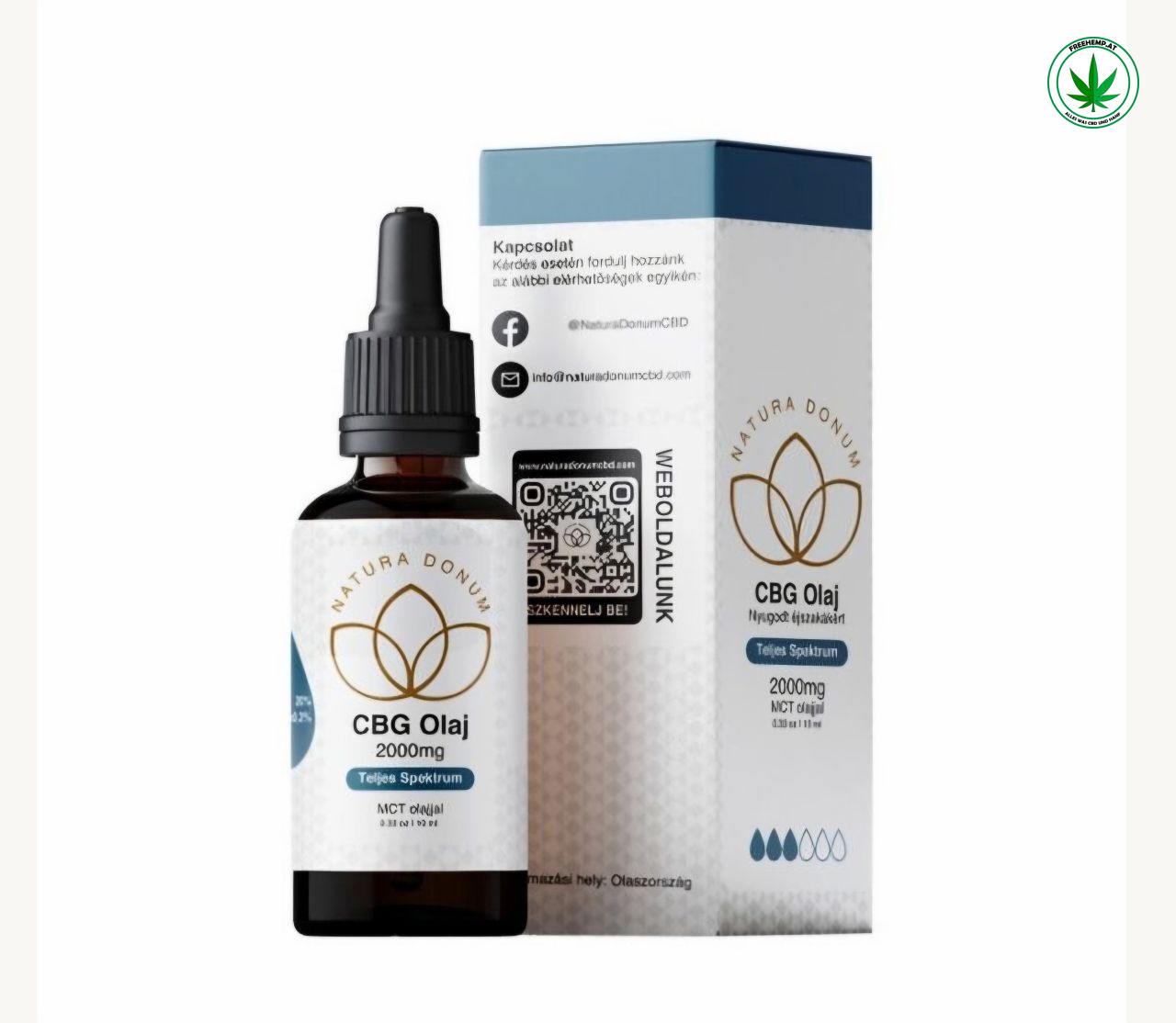 CBG Öl 20% – 2000 mg – Vollspektrum | Natura Donum