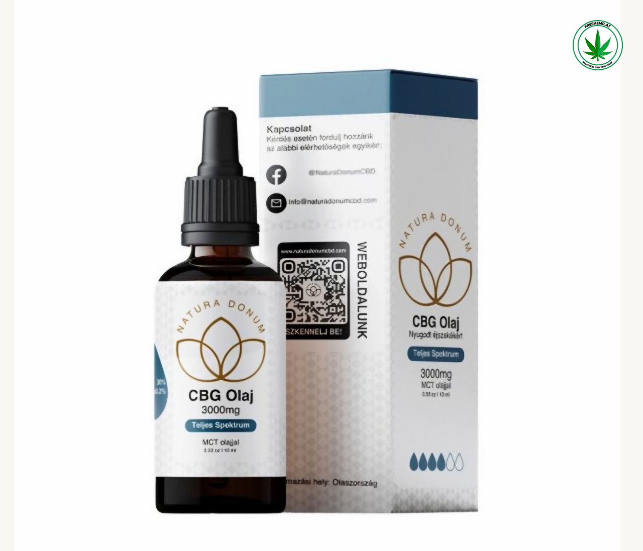 CBG Öl 30% – 3000 mg – Vollspektrum | Natura Donum CBG Öl 30% – 3000 mg – Vollspektrum | Natura Donum